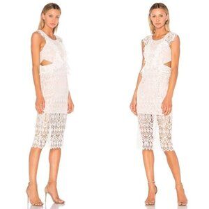 ALEXIS | Pepa Lace Cut-out Midi Dress